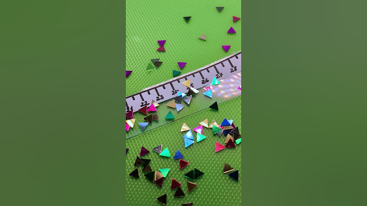 Unbreakable DIY sparkly ruler 📏✨