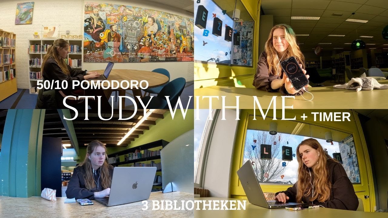 3HR STUDY WITH ME | pomodoro 50/10