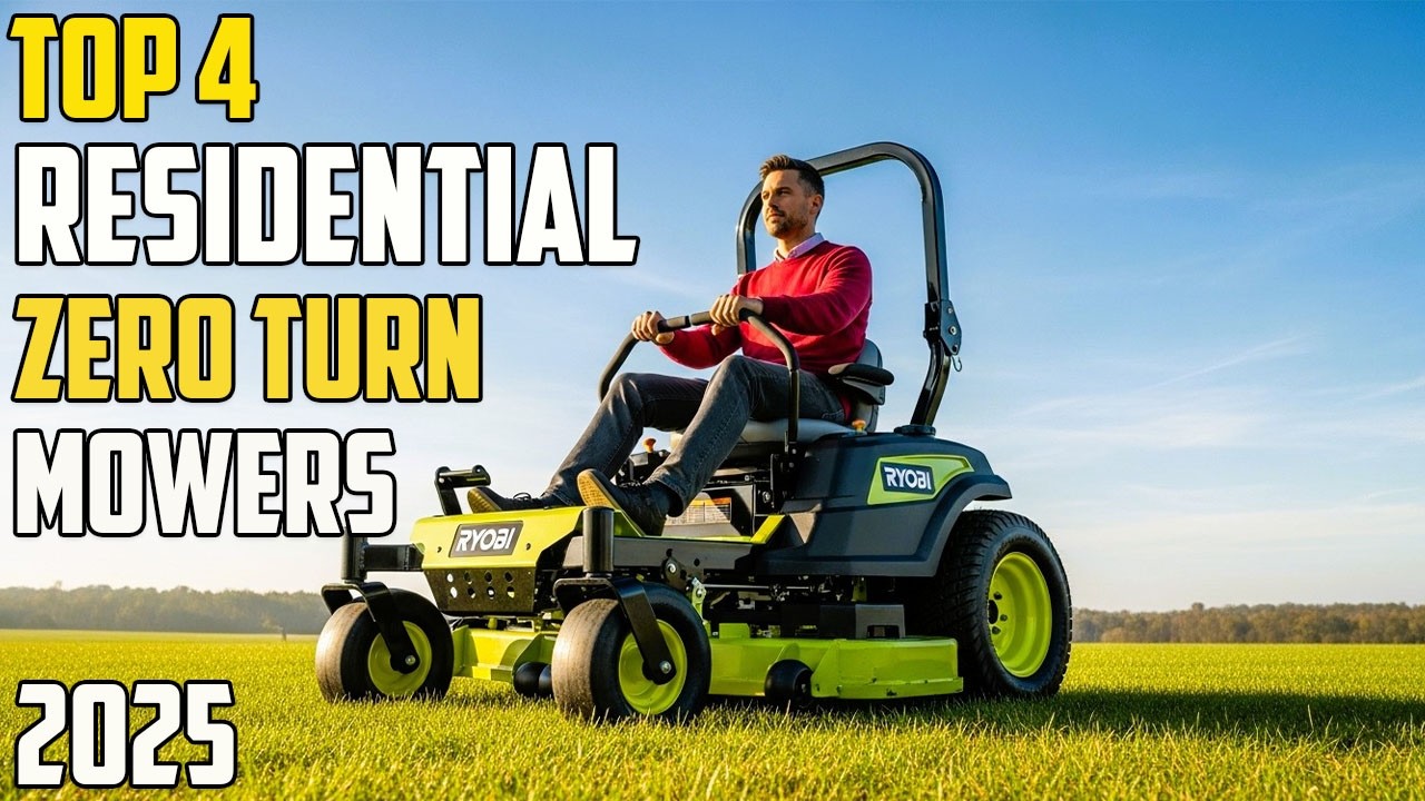 Top 4 Residential Zero Turn Mowers of 2025 - YouTube