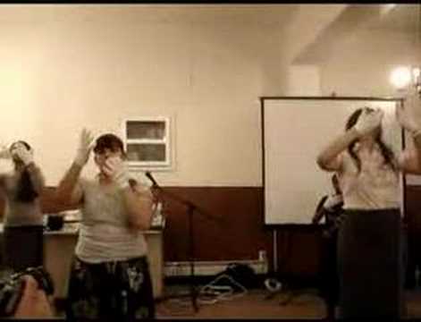 AJUVAIC doing a pantomime to Fosforito's "Dame Pod...