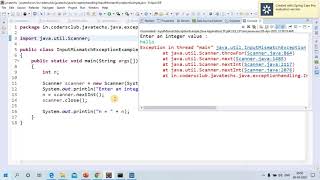 InputMismatchException