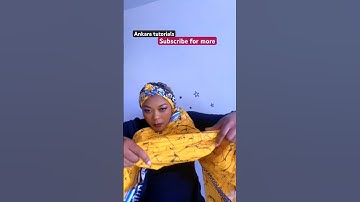 Easy/quick Ankara/gele head wrap tutorials beginners #shortsfeed #howto #shorts @CalistaStarBeauty