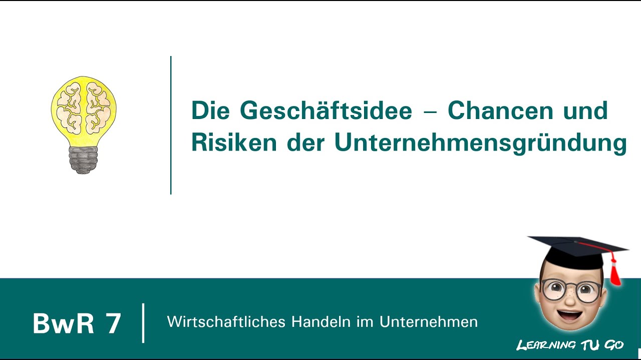 Update New BwR 7 | Die Geschäftsidee - Chancen und Risiken einer Unternehmensgründung