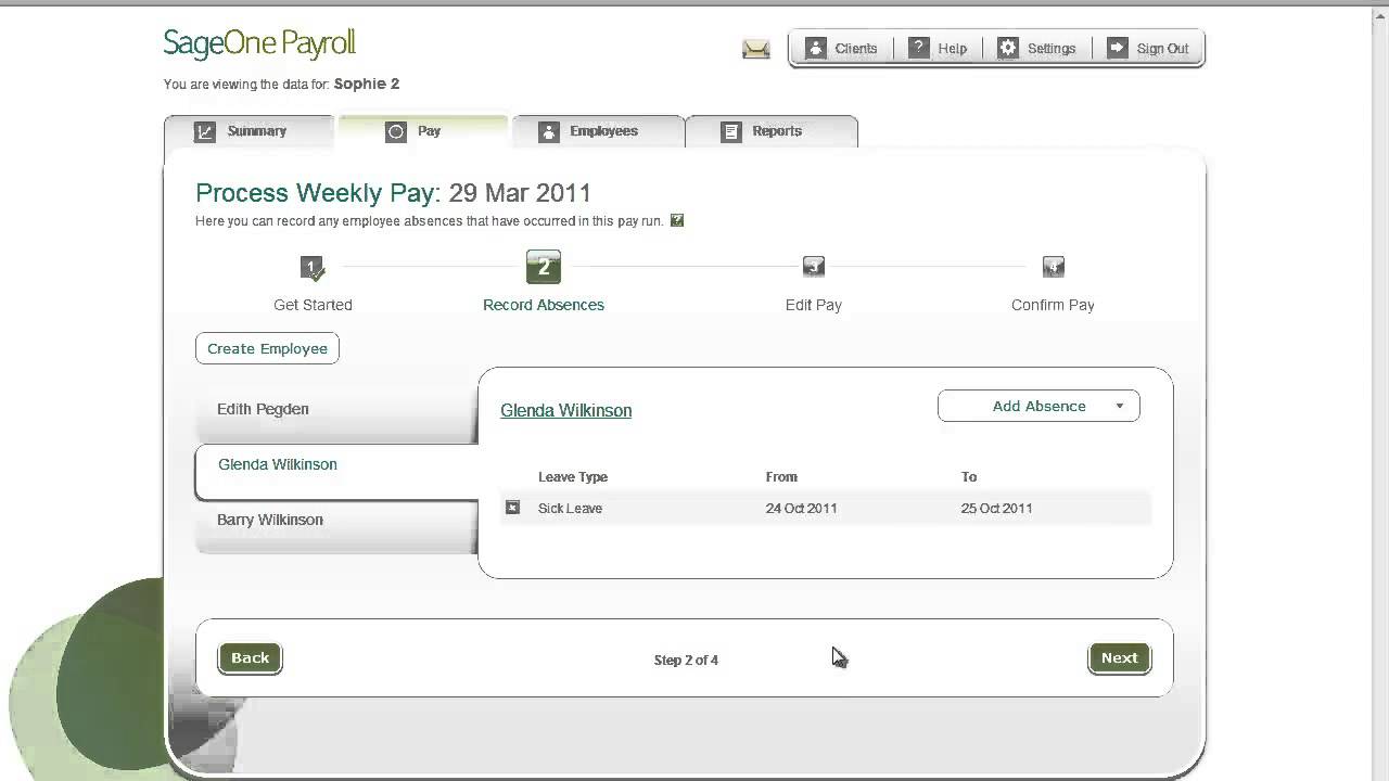 one employee payroll