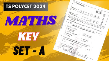 Ts polycet 2024 Maths key| Held on 24th may 2024| gayathri patel