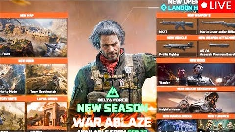 🔥 LIVE – New Season 6 RING Delta Force Mobile 🔥 tongue player