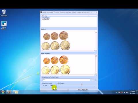 How To Use Adjust Brightness, Contrast, Soften & Sharpen Multiple Images At Once Software