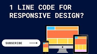 css | one line code for responsive design | how to make responsive web design using css