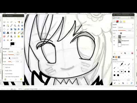 How to Draw Line-Art - Gimp