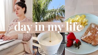 DAY IN MY LIFE | morning flow, new skincare, working from home, life updates