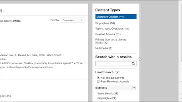 Database: Gale Literary Sources