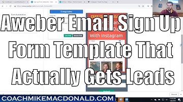 Aweber Email Sign Up Form Template That Actually Gets Leads