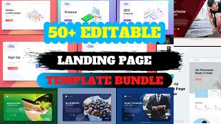 100  High-converting Landing Page Templates Bundle