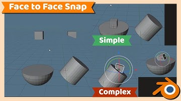 Blender Tutorial : Snap Object to Face or Surface in Blender 3