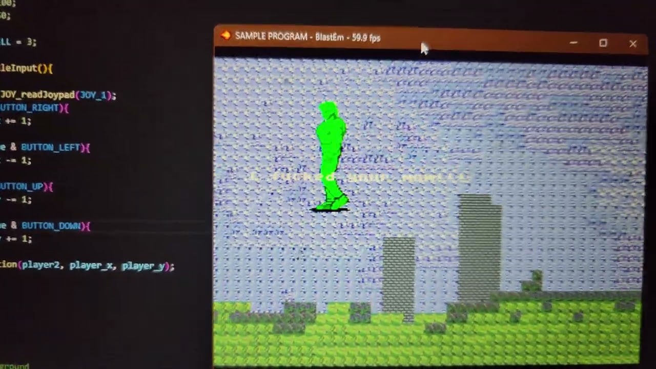 Made a game for Sega Genesis!  SGDK and VS Code