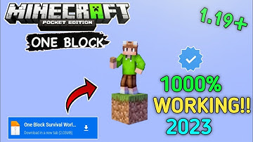 How to Download and Install One block Survival Map in Minecraft 1.19 | Minecraft One Block Survival