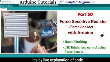 How to use Force Sensor with Arduino[CODE] | LED brightness control with Force sensor | FSR Arduino