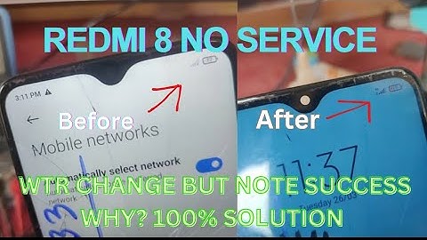 Redmi 8 no service problem solved Redmi 8a Network Problem 100% Fixed #The Mobile Repair