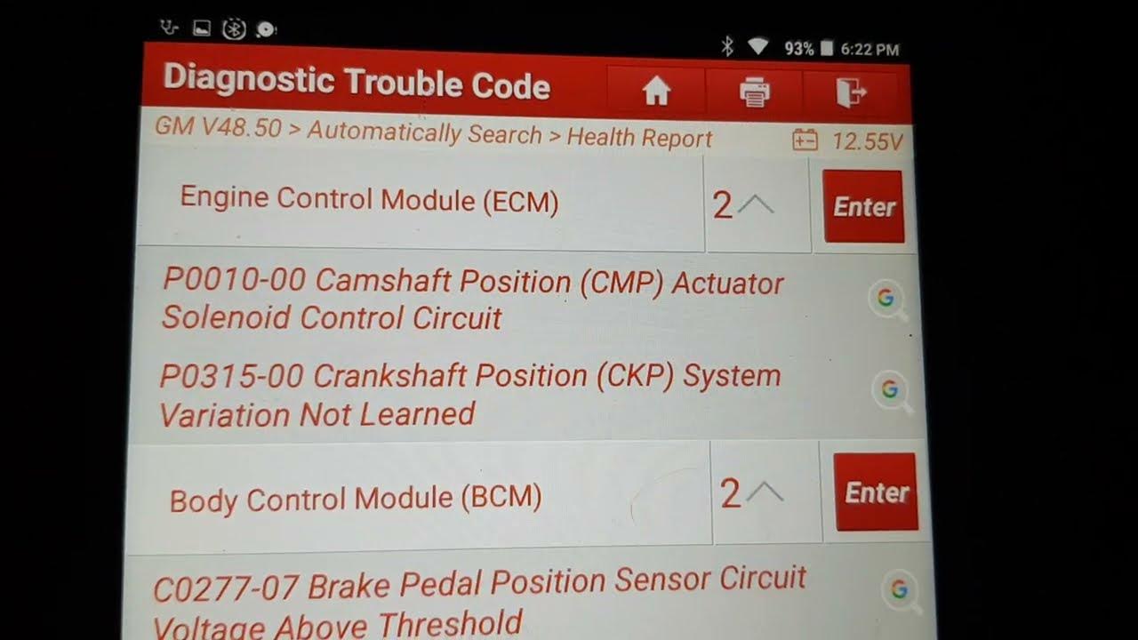 Chevrolet Tahoe code.P0315-00 crankshaft position - YouTube