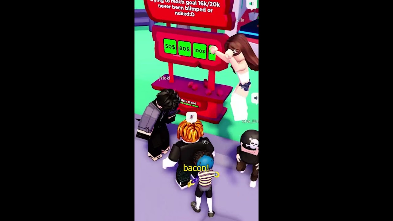 Donating 100 Robux As A Bacon In PLS DONATE Shorts