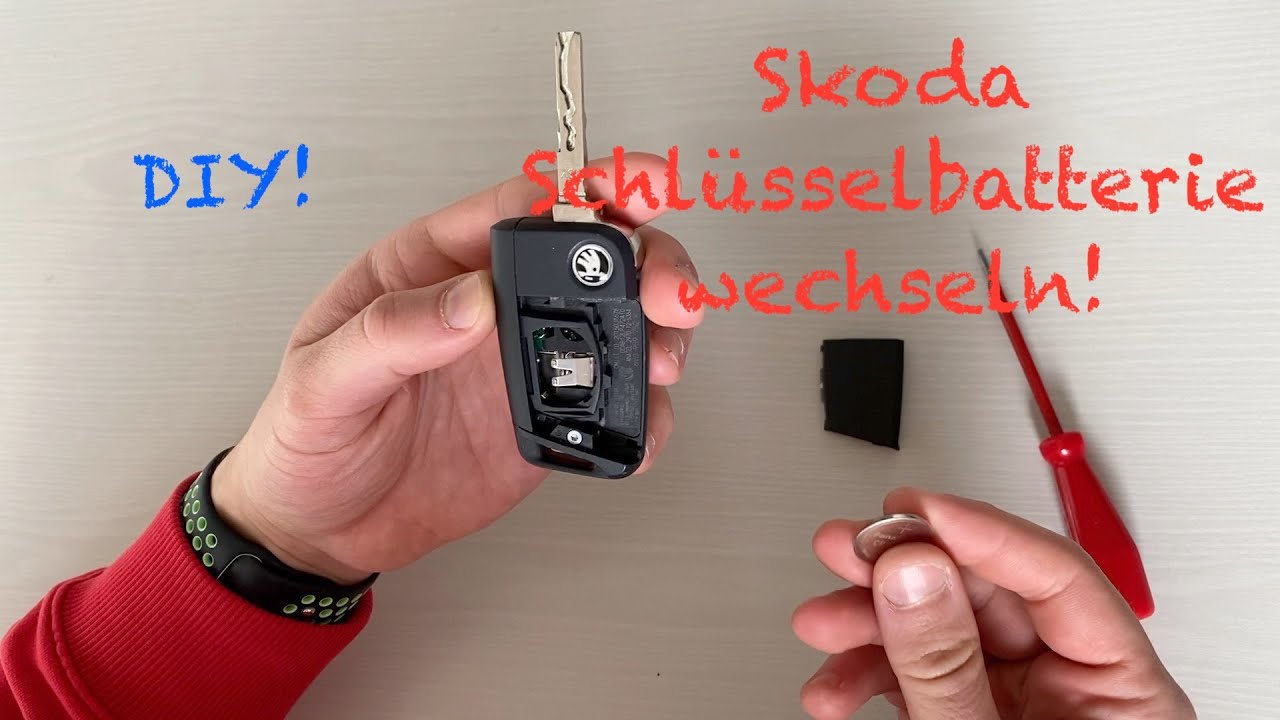 Skoda Scala: Leere Schlüsselbatterie wechseln