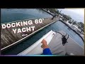 How To Dock a Boat - Docking 60 Foot Yacht - Solo