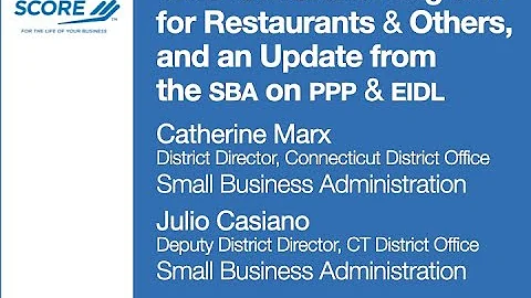 The New Grant Program for Restaurants, an Update f...