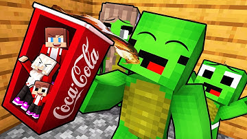 JJ Family Hide Inside COCA COLA To Prank Mikey Family in Minecraft (Maizen)