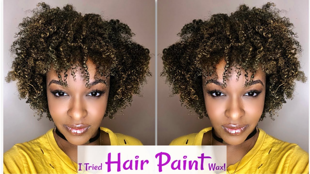 HAIR PAINT WAX Hair Paint Wax Review 🍯 Gold Fine natural hair YouTube