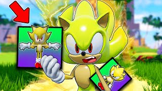 Super Sonic Unlocks The WORST Super Sonic Skins In Roblox! screenshot 3
