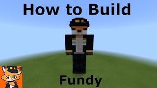 HOW TO BUILD FUNDY!! ( Minecraft Statue Tutorial ) ( Step By Step ) 