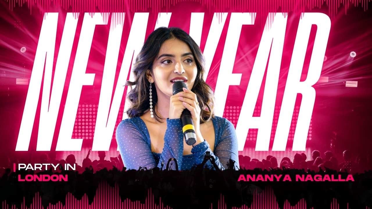 Tollywood Actress Ananya Nagalla graces the 2026 New Year Party in London with her stunning presence