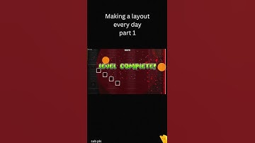 Making a layout every day part 1 #geometrydash #everyday #gd