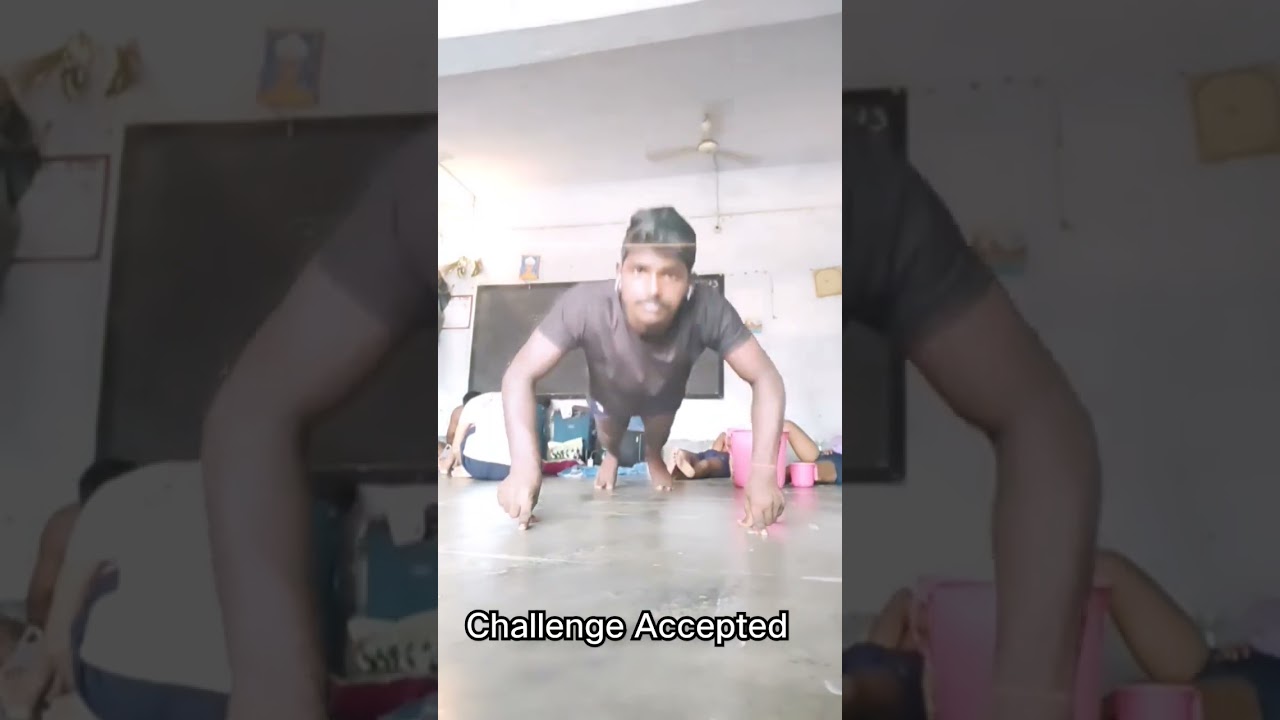 Two fingers push up Challenge Accepted 💪 