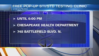Free STI testing event Wednesday in Chesapeake