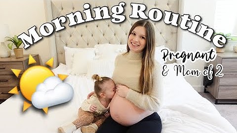 My Pregnant Morning Routine | 9 months pregnant