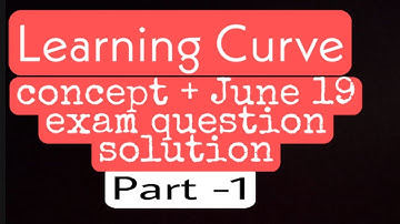 Learning curve for CMA inter and final
