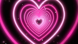 Bg Animation💖Pink Heart Background | Tunnel Background Video Loop | Heart Moving Background - SCOK