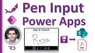 Power Apps Pen Input save to SharePoint & PDF (Signature)