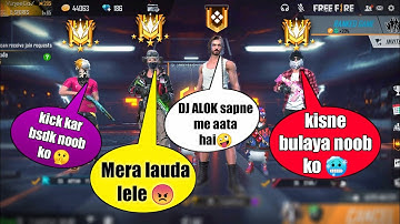 Random rich pro player call me noob🥵 i challenge them 1vs3 custom room