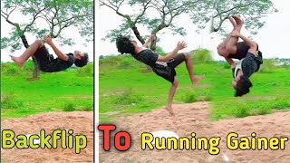 How to do Running Gainer Tutorial  Running Gainer Kaise Kare || Turning Backflip into Running gainer