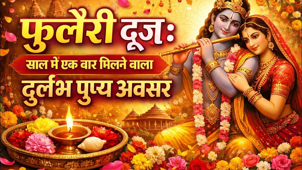 🌸 फुलेरी दूज: साल में एक बार मिलने वाला दुर्लभ पुण्य अवसर 🌸 फुलेरी दूज पर मंत्र बोलते ही बरसेगी कृपा