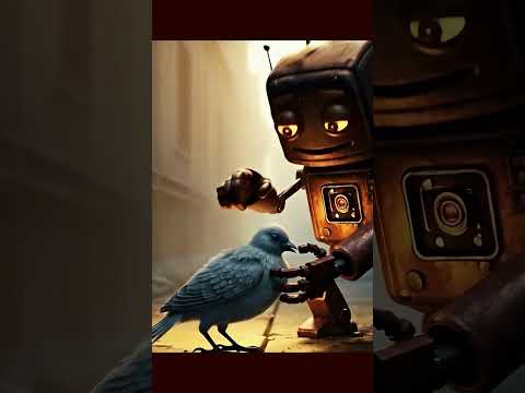 Rusty Robot Saves Injured Bird | Emotional Short Story #Shorts