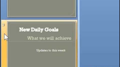 How to change the order of slides