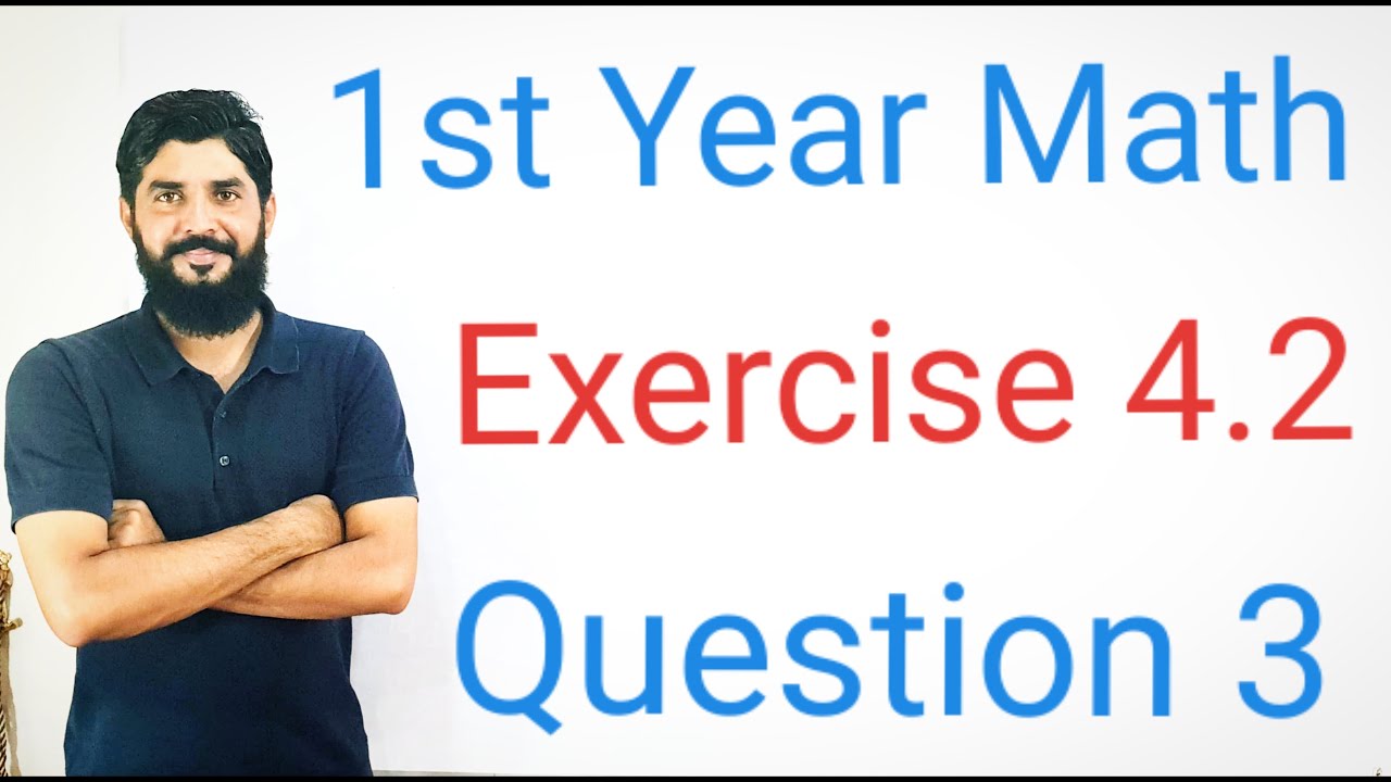 1st Year Math Exercise 4.2 Question 3 | Complete Solution in Urdu & Hindi | Class 11 Mathematics