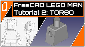 FreeCAD 0.19 Lego Man Tutorial Ep 2 - Torso  | Easy Beginner FreeCAD Tutorial