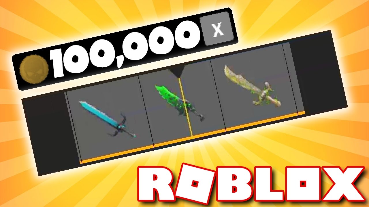 Spending 100k Coins In Roblox Assassin Insane Exotic Knife Unboxing - i gave him my rarest mythic spider knife roblox assassin