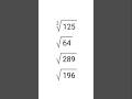 😱 The easiest way to calculate roots in mathematics. #shorts #trending