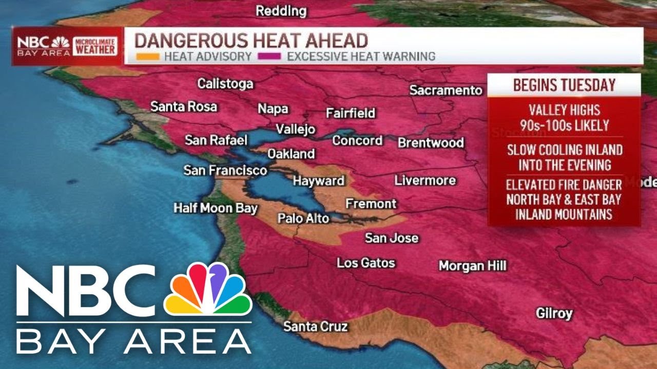 Bay Area forecast: Heat warning, high fire danger - YouTube