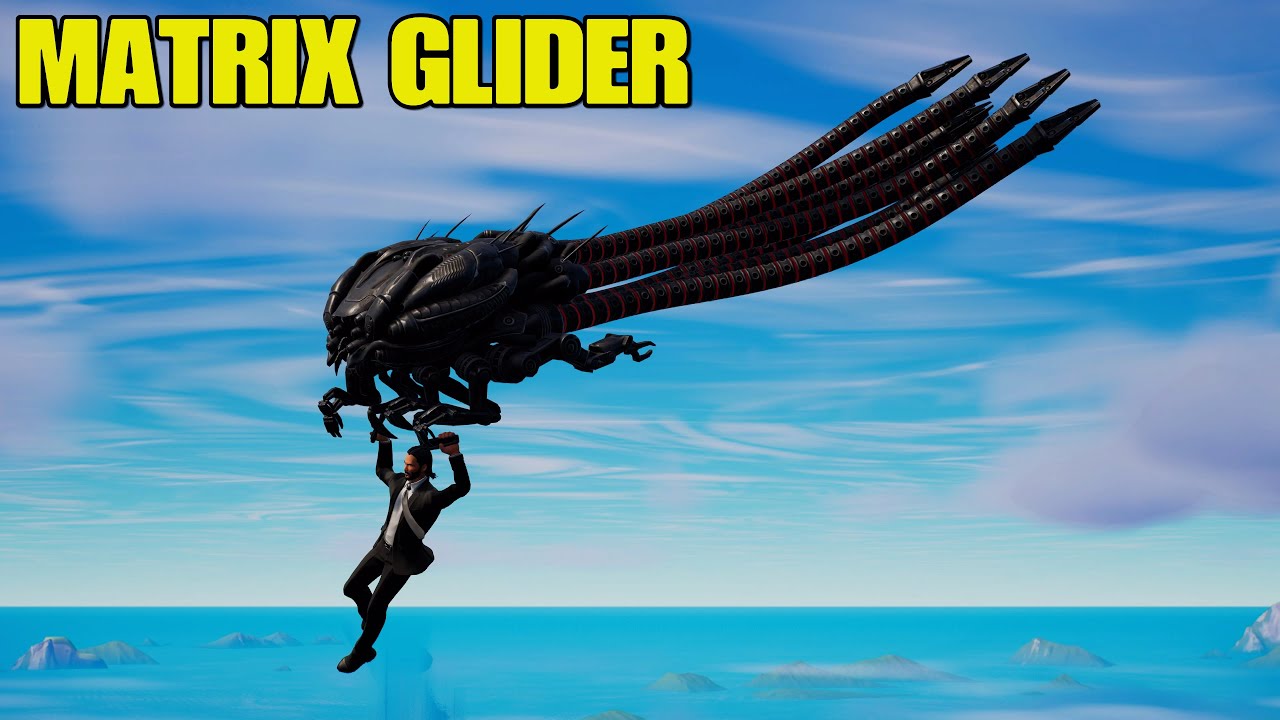 Fortnite Matrix Glider Gameplay.Sentinel New Christmas Vehicle